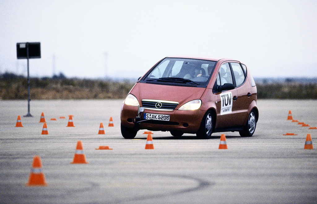 Mercedes klasa A test łosia