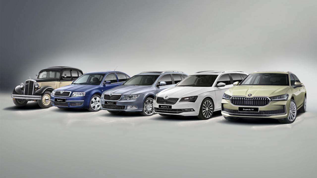 90 lat modelu Skoda Superb